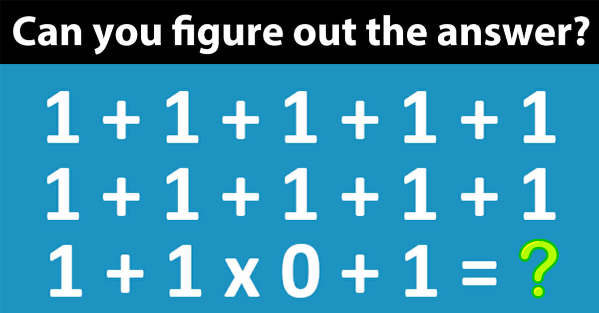 Let’s see if you’re clever enough to find the solution to this tricky