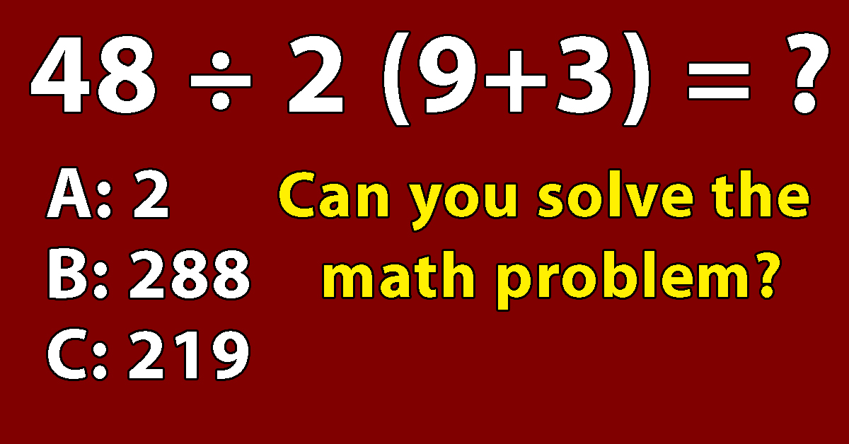 Try to solve this math quiz for middle schoolers without a calculator