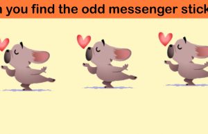 Can you find the odd messenger sticker in less than 20 seconds?