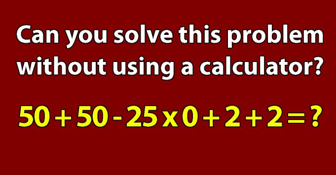 Solve this math problem without using a calculator