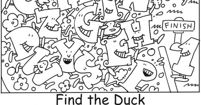 Hidden Animals: Find the Duck.
