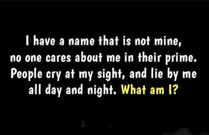 what am I riddle – I have a name that is not mine