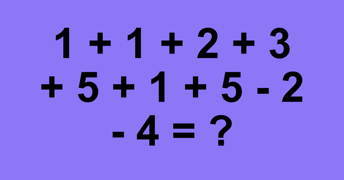 Are you clever enough to pass this tricky math problem?