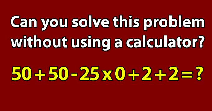 how to solve a problem on calculator