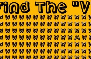 Can You Find The “V” in This Image?