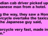 An Indian cab driver picked up a Japanese man from a hotel