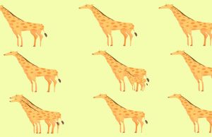 Almost People Failed – Count the Number of Giraffes