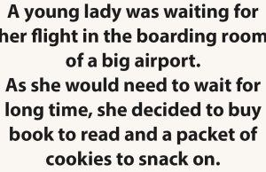 A Young Lady At The Airport.