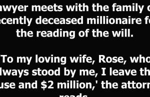 The Millionaire’s Will.