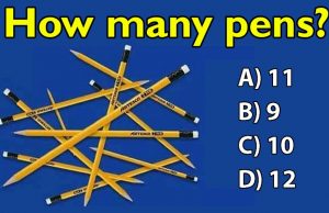 Very Few People Get This Right: How Many Pens Do You See?
