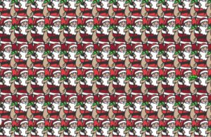 Can you spot the Santa with a sack full of CASH instead of presents?