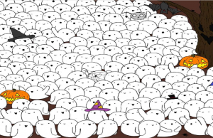 Can You find the polar bear among the ghosts?