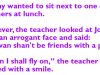 Johnny Wanted To Sit Next To His Teacher