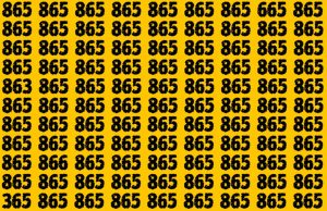 Find numbers that differ from 865 in less than 40s!