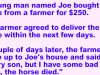 Joe Bought A Horse From A Farmer