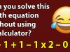 Can you solve this tricky math problem using nothing but regular school math?