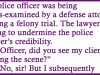 Police Officer on Trial.