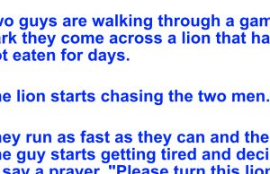 Two guys are walking through a game park