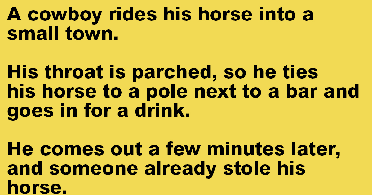 A Cowboy Rides His Horse.