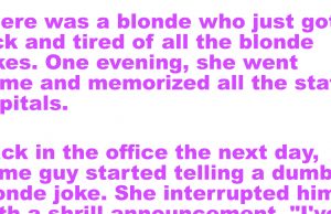 A blonde got tired of all the blonde jokes