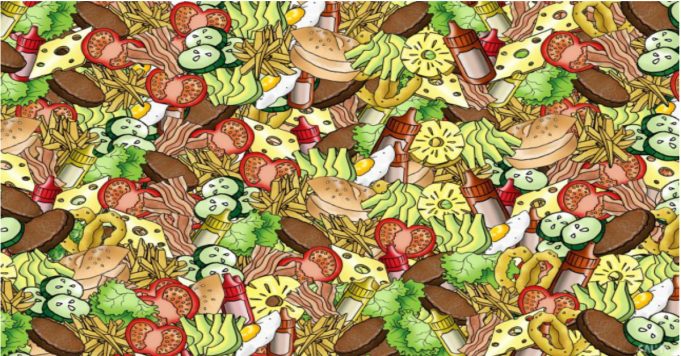 Can you find a gherkin hidden among the burger ingredients!