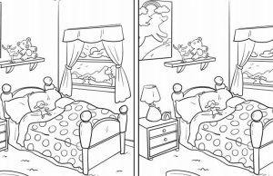 Bedroom: Spot The 10 Differences.