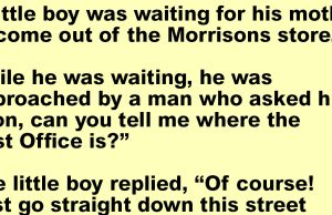 A Man Asked A Kid The Way To The Post Office