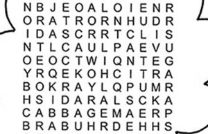 Find Cabbage, Lettuce, Okra, and Onion.