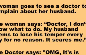 A doctor teach a woman to keep her husband calm down