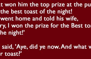 The Best Toast of the Night.