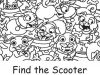 Hidden Picture: Find The Scooter.
