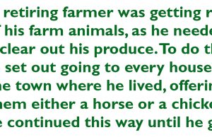 A Retiring Farmer Sell His Animals