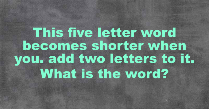 back to childhood: Solve These Riddles Without Looking At The Answers.