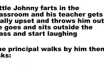 Little Johnny farts in the classroom