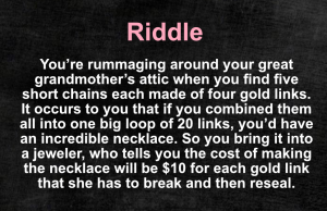 Riddle for adults: Can you solve it?