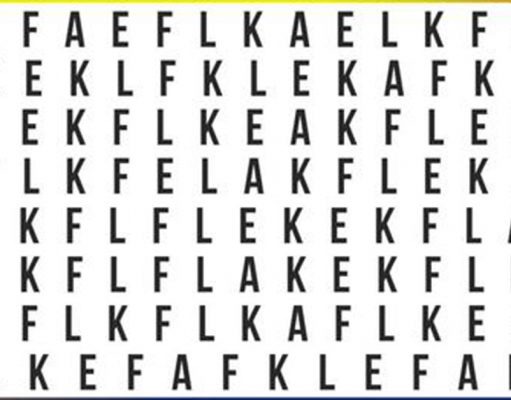 Almost No One Can Spot The Right Word. Can You Find The “FLAKE” Word?