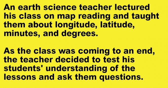 A Teacher Was Giving His Class a Lesson