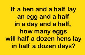 Can You Solve This Egg Riddle?