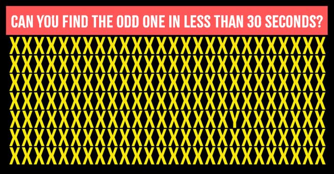 Eye Test: Can You Find The Odd One In All Our Tests Within 30 second?