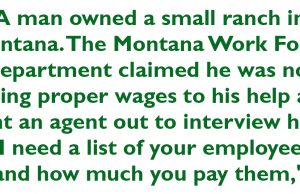 An Old Man Owned A Small Ranch.