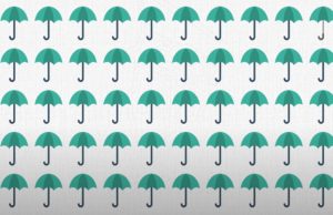 Find the odd umbrella in this brain game, can you?