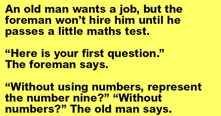 An Old Man Wants A Job.