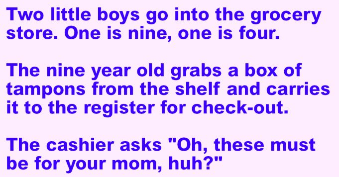 Two little boys go to the grocery store