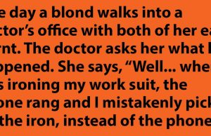 Both of Her Ears Burnt.