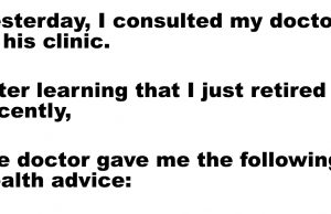 An elderly man consulted His doctor at his clinic.