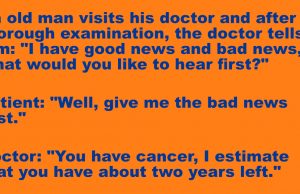 An old man visits his doctor
