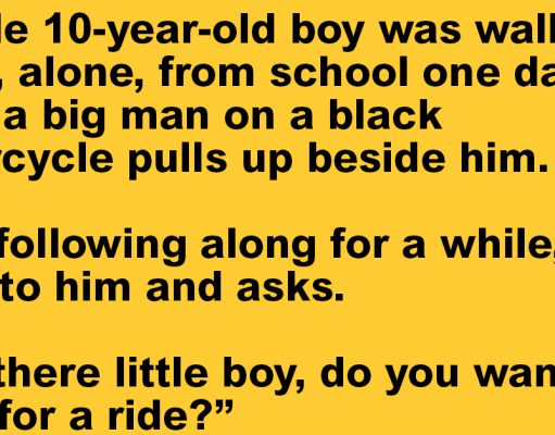 A Little 10-Year-Old Boy Was Walking Home.
