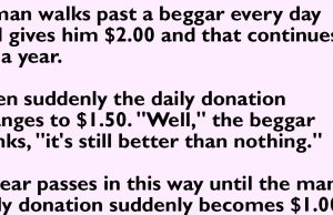 A Man and Smart Witty Beggar