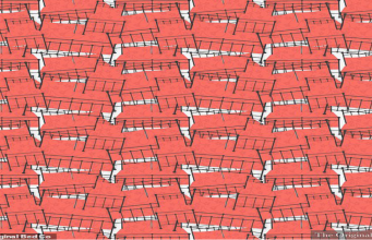 Can you spot the coral patterned bed sheets in a sea of floral bedding?