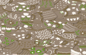 Can you count all the coffee mugs in this picture?